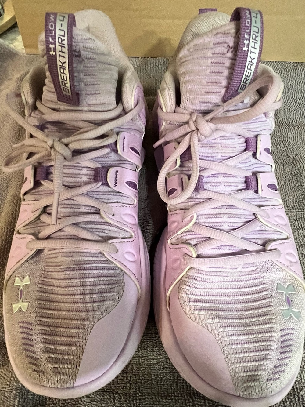 Under Armour Women’s Lavender/Pink Breakthru Athletic Sneakers